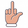 872f7590f1c6af8fff66c0b30833f550-hand-middle-finger-flat-by-vexels.png